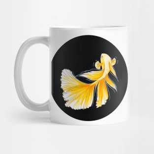 Siamese fighting fish circle Mug